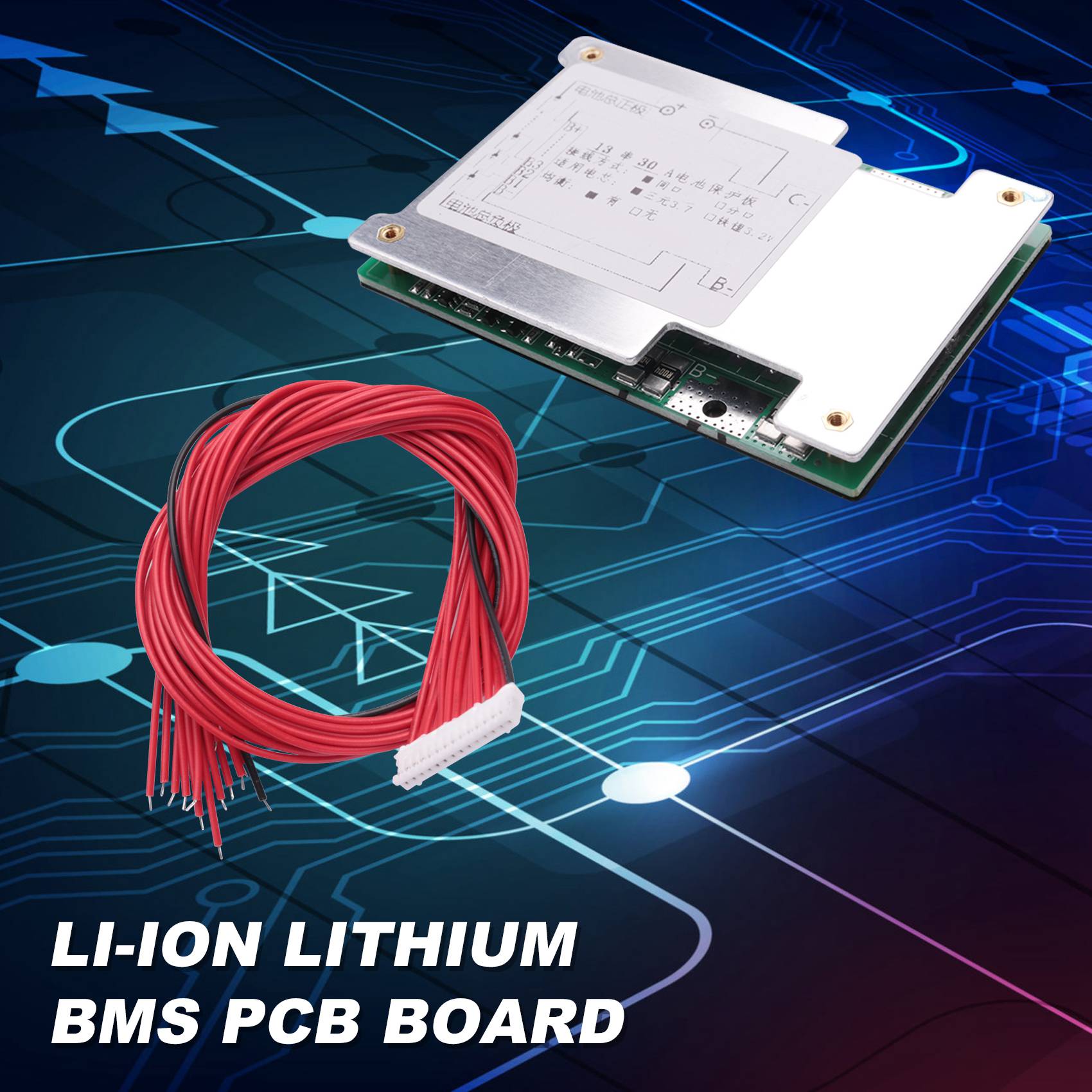 Heatsink - ABDE-13S 48V 30A Li-Polymer-Batterieschutzplatine BMS PCB-Platine