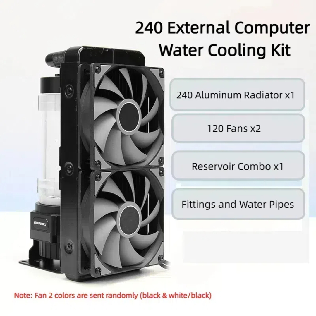 External Radiator Water Cooling Kit - Computer Externe Wasserkühlung 240 Aluminium-Kühler-Kit, Integrierte
