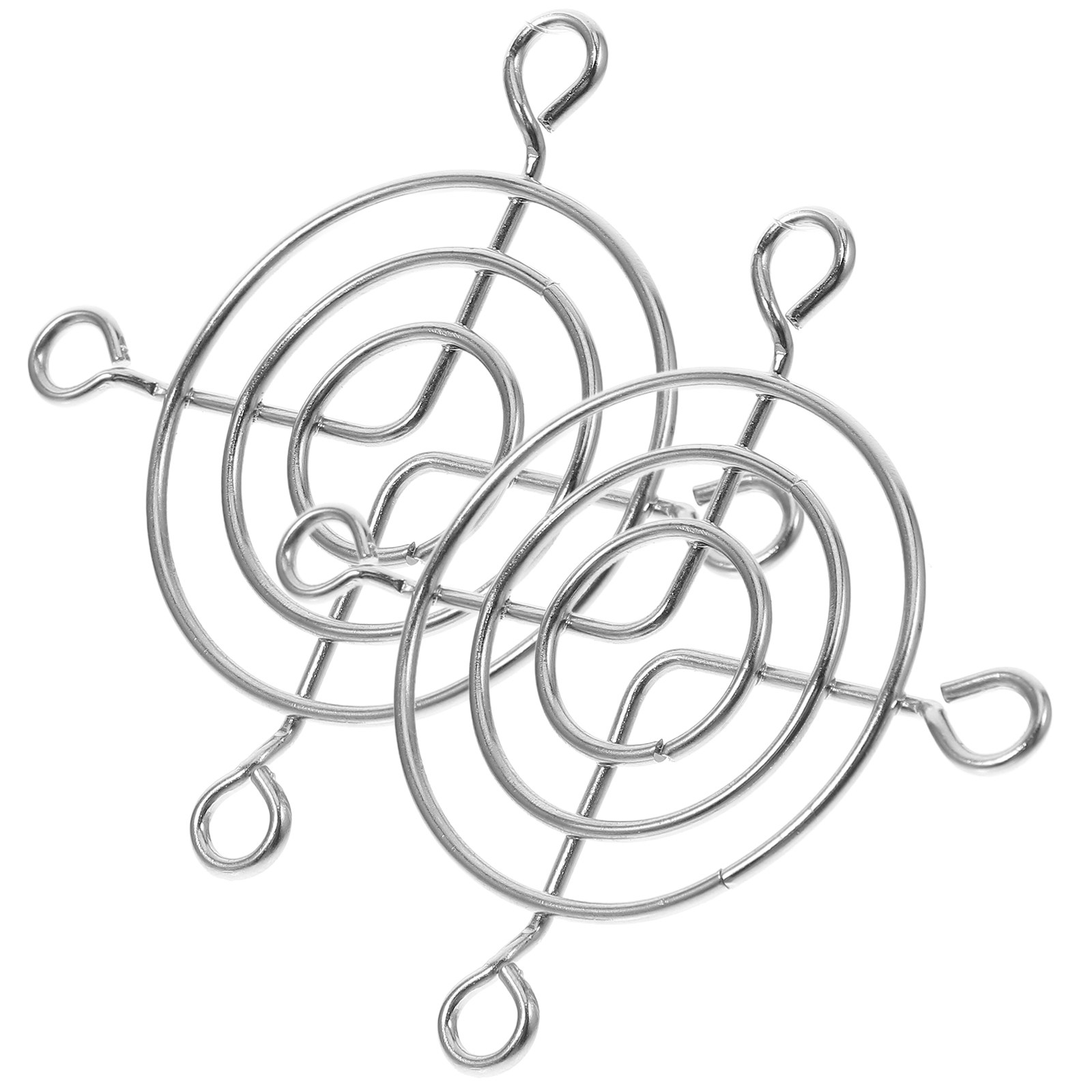 Case Fan - 2 Stück Kühlerventilator-Gitter Metallgitterabdeckung Verchromtes Netz