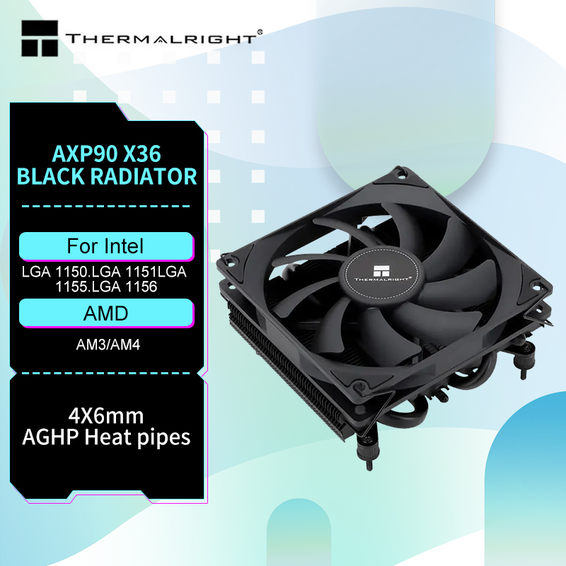 Air Cooler Cpu - Thermalright AXP-90 X36 Schwarz CPU Luftkühler
