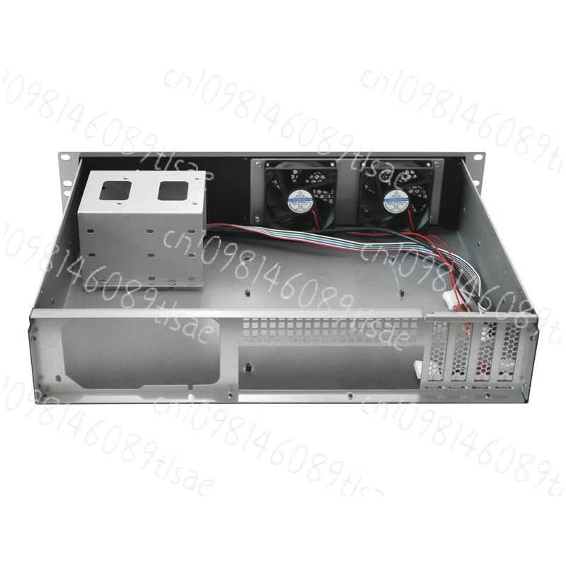 Case Fan - 19-Zoll 2U Rack-Server-Gehäuse ATX-Motherboard Schwarzes Stahlgehäuse