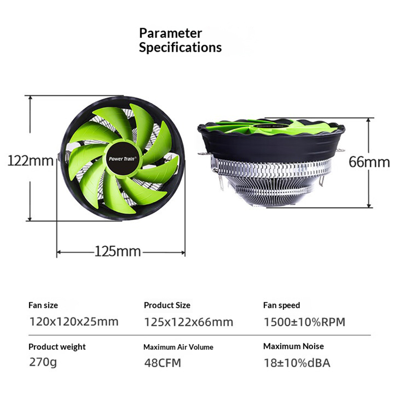 PowerTrain gepanzerter DL120Q  – Air Cooler Cpu Bewertung und Preis